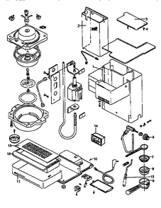 Replacement Parts Diagram and Parts List for EM5  Black and Decker Coffee Maker